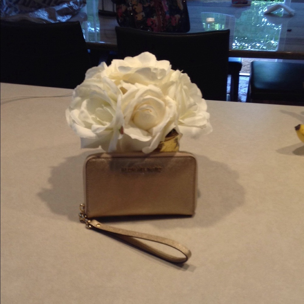 Michael Kors Gold wristlet